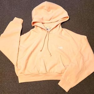 Cropped hooded sweatshirt